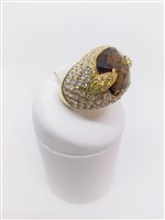 Anello Artigianale Donna in Oro giallo Topazio AL141AG - AL141AG